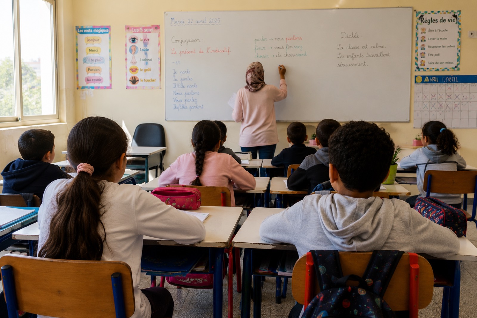 Classe de primaire accompagnée au CNED Marrakech